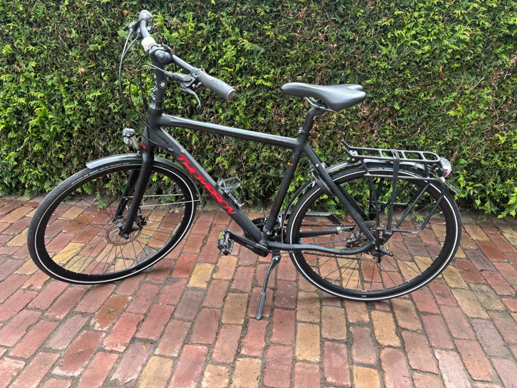 Thompson fiets met schijfremmen en versnellingen, Versnellingen, Zo goed als nieuw, Schijfrem, Ophalen