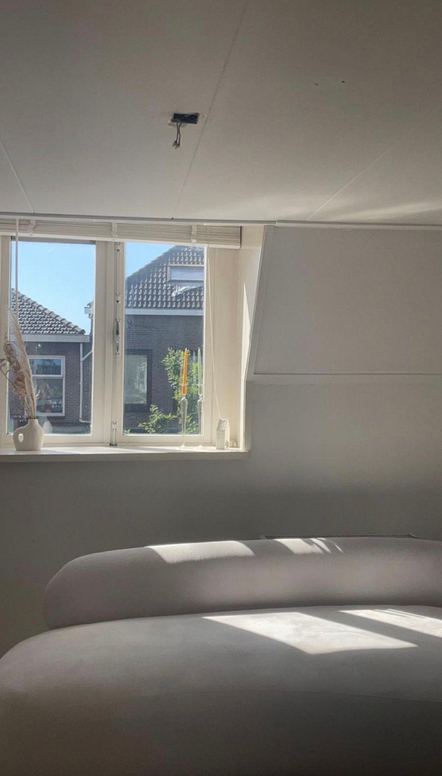 Luxe Westwing Alba bank - Crème wit, Ophalen, Gebruikt, 100 tot 125 cm, Driepersoons