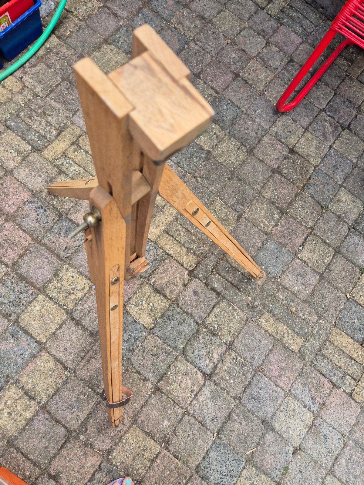 houten veldezel of inklapbare schildersezel, vaak gemaakt va, Hobby en Vrije tijd, Ophalen of Verzenden, Ezel