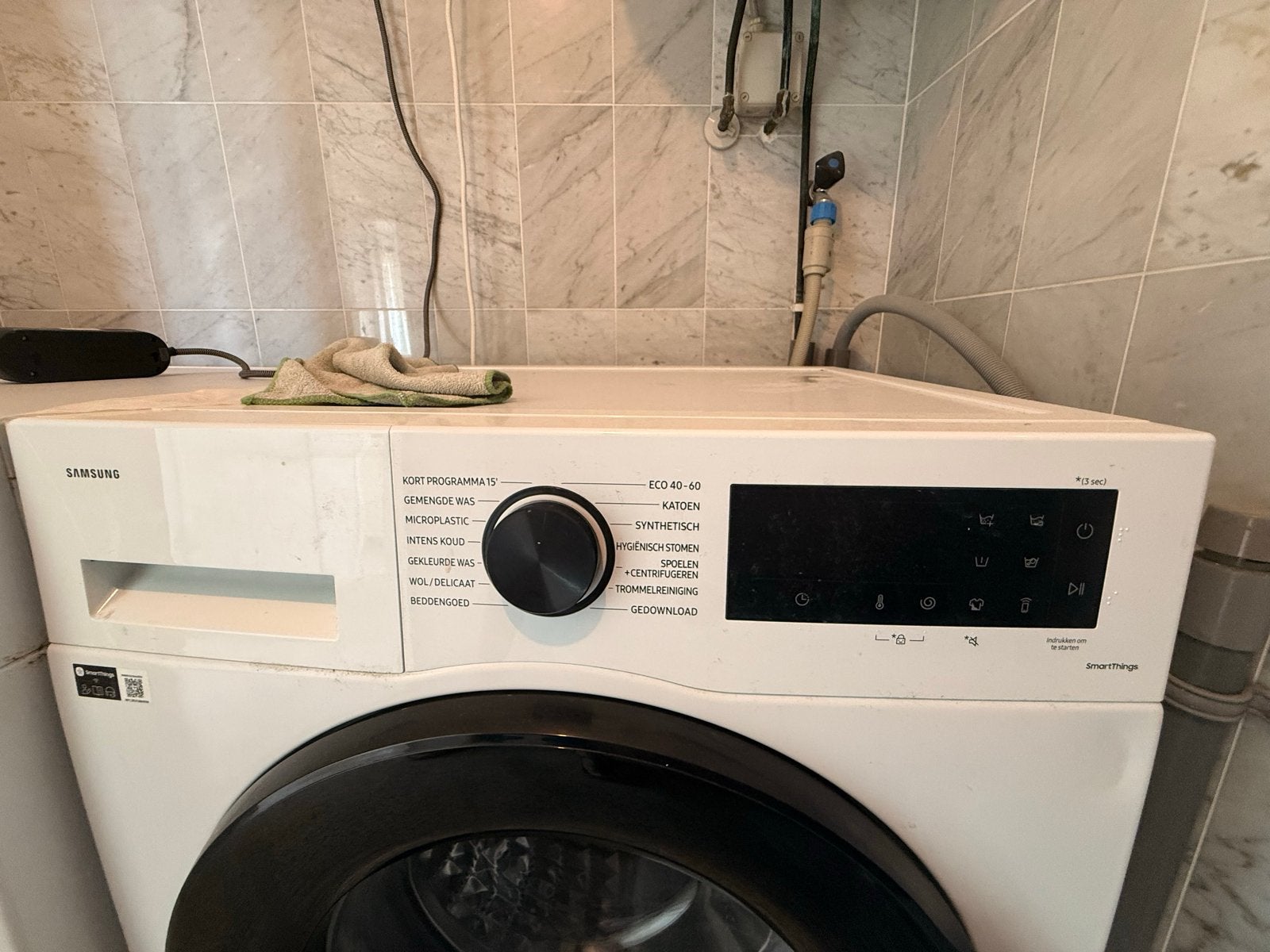 AEG Lavatherm droger en Samsung wasmachine, 1200 tot 1600 toeren, Gebruikt, 8 tot 10 kg, Ophalen of Verzenden