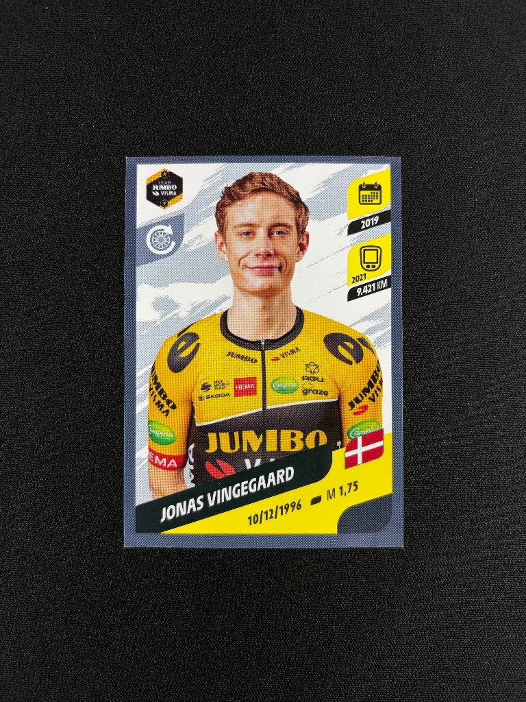 Jonas Vingegaard Panini Tour de France Rookie Sticker Visma, Verzenden, Zo goed als nieuw, Overige sporten, Poster, Plaatje of Sticker