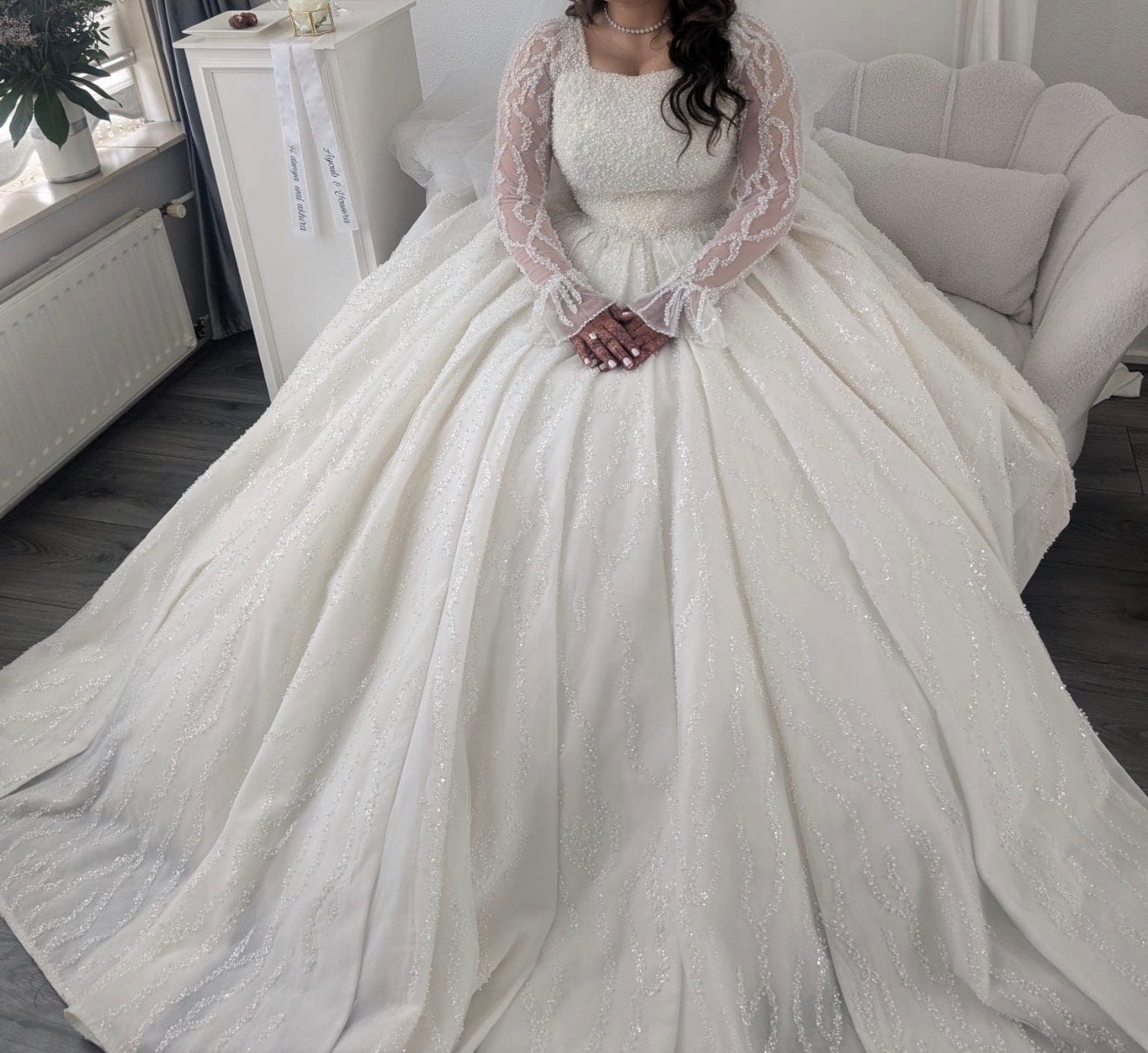 Prinsessen bruidsjurk, Kleding | Dames, Trouwkleding en Trouwaccessoires, Ophalen of Verzenden, Gedragen, Wit, Trouwjurk
