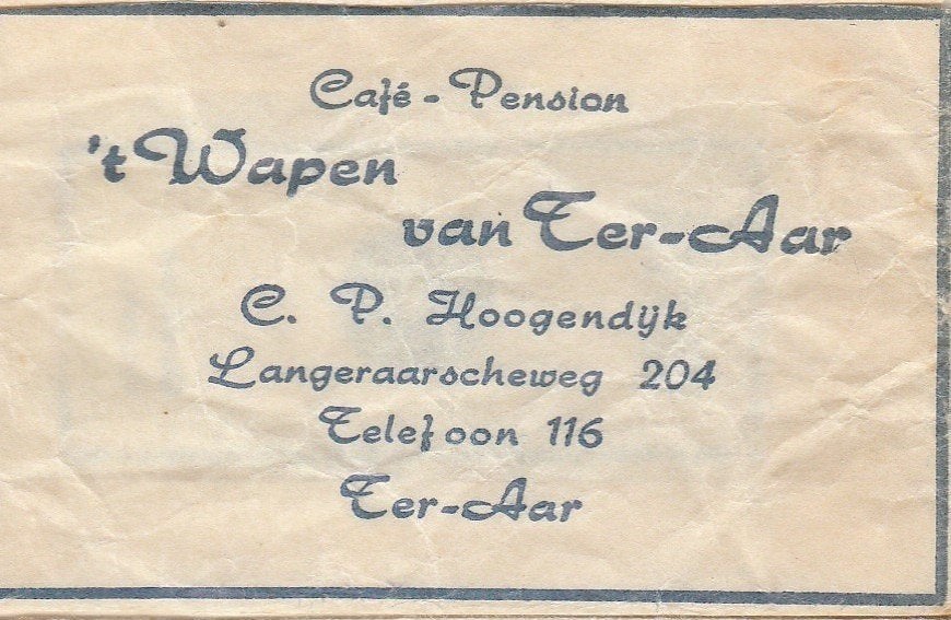 't Wapen van Ter Aar Langeraarscheweg Ter-Aar - C Hoogendijk, Verzamelen, Ophalen of Verzenden