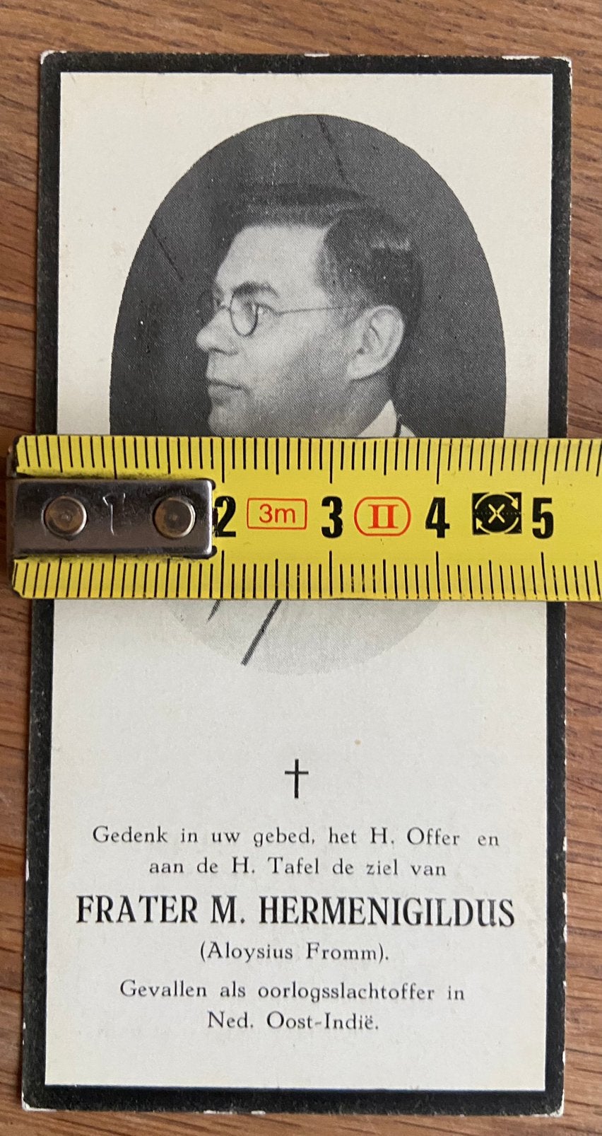 Or Ned bidprent Rotterdam Indie 1945 Frater Tilburg, Verzamelen, Verzenden, Nederland, Boek of Tijdschrift