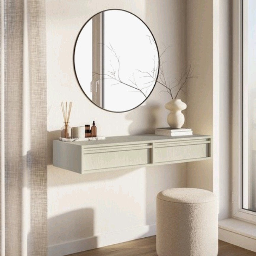 zweefkast halkast kaptafel make up tafel hangkast, Ophalen, 100 tot 150 cm, Japandi hotel chique, Nieuw