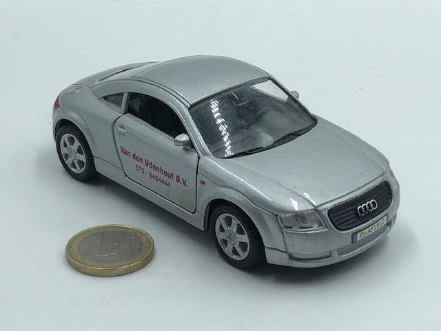 Audi TT Roadster Zilvergrijs, Welly, Ophalen of Verzenden, Gebruikt, Auto, Overige merken