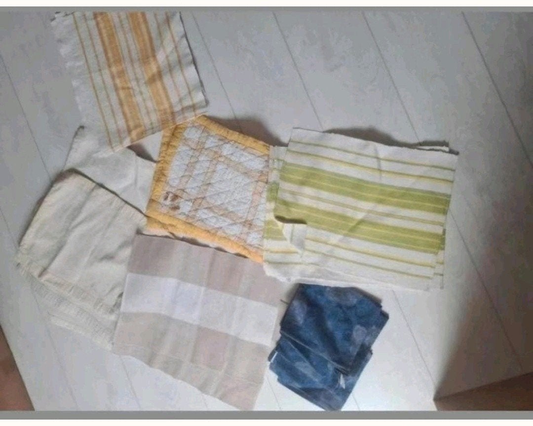 Placemats 16 stuks van stof en 4 servetten, Ophalen of Verzenden, Zo goed als nieuw, Katoen, Placemat