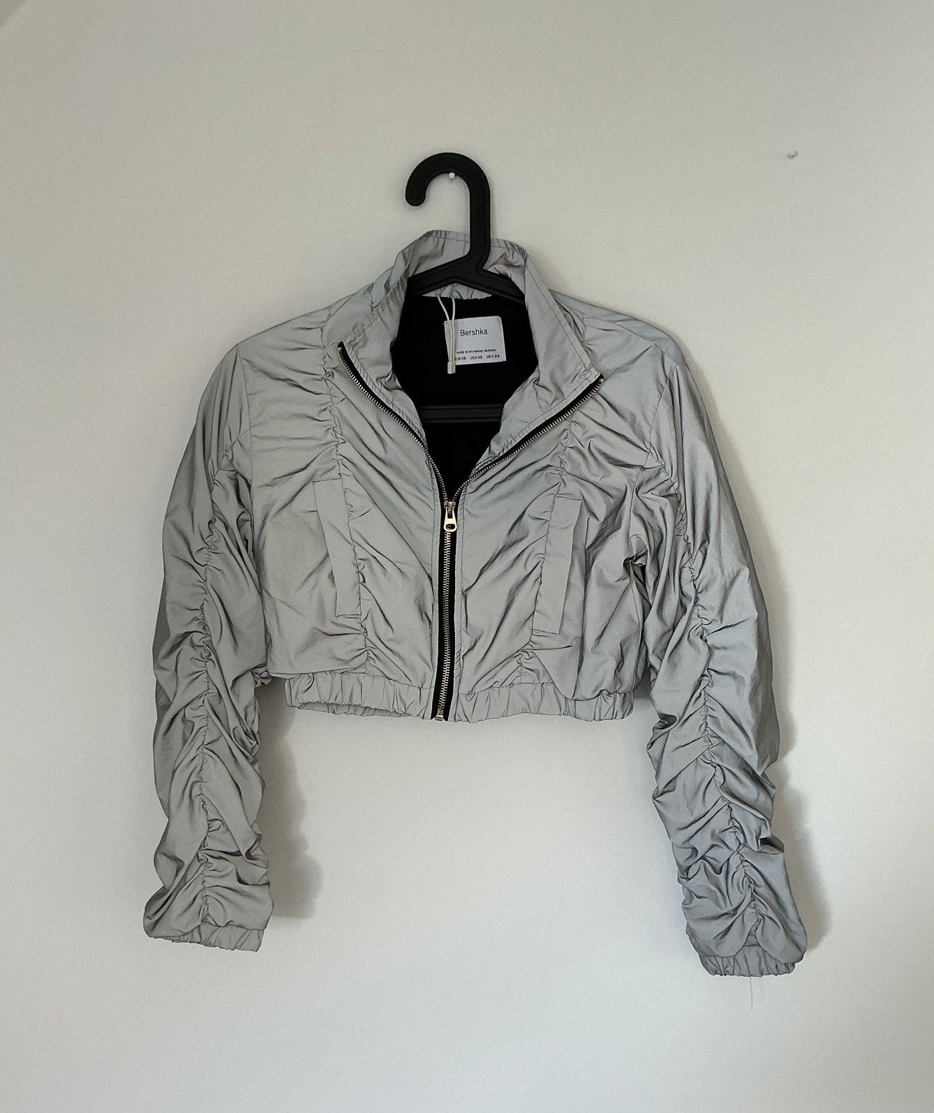 Reflecterende zomer jasje dames. Maat xs, Ophalen of Verzenden, Zo goed als nieuw, Maat 34 (XS) of kleiner, Grijs