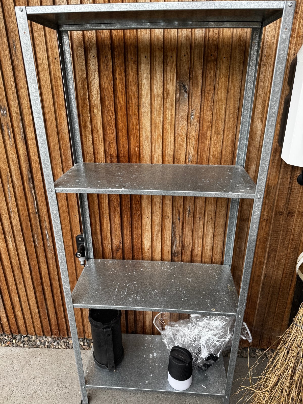 Metalen rek met 4 planken, Huis en Inrichting, Ophalen of Verzenden, Gebruikt