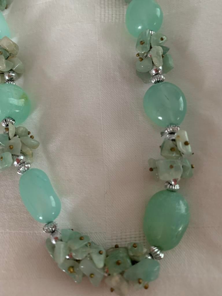 Handgemaakte ketting uit India, Sieraden, Tassen en Uiterlijk, Kettingen, Ophalen of Verzenden, Nieuw, Overige materialen, Verstelbaar