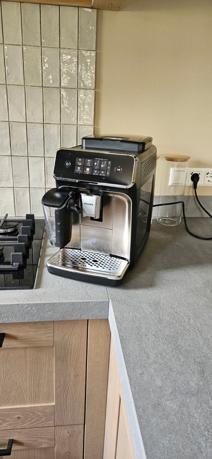 Philips Lattego zilver, Witgoed en Apparatuur, Ophalen, Afneembaar waterreservoir, Gebruikt, Koffiemachine