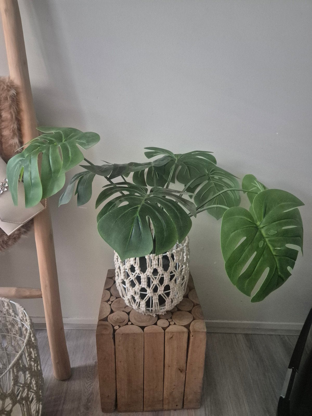 kunstplant met bloempot, Ophalen of Verzenden, Minder dan 100 cm