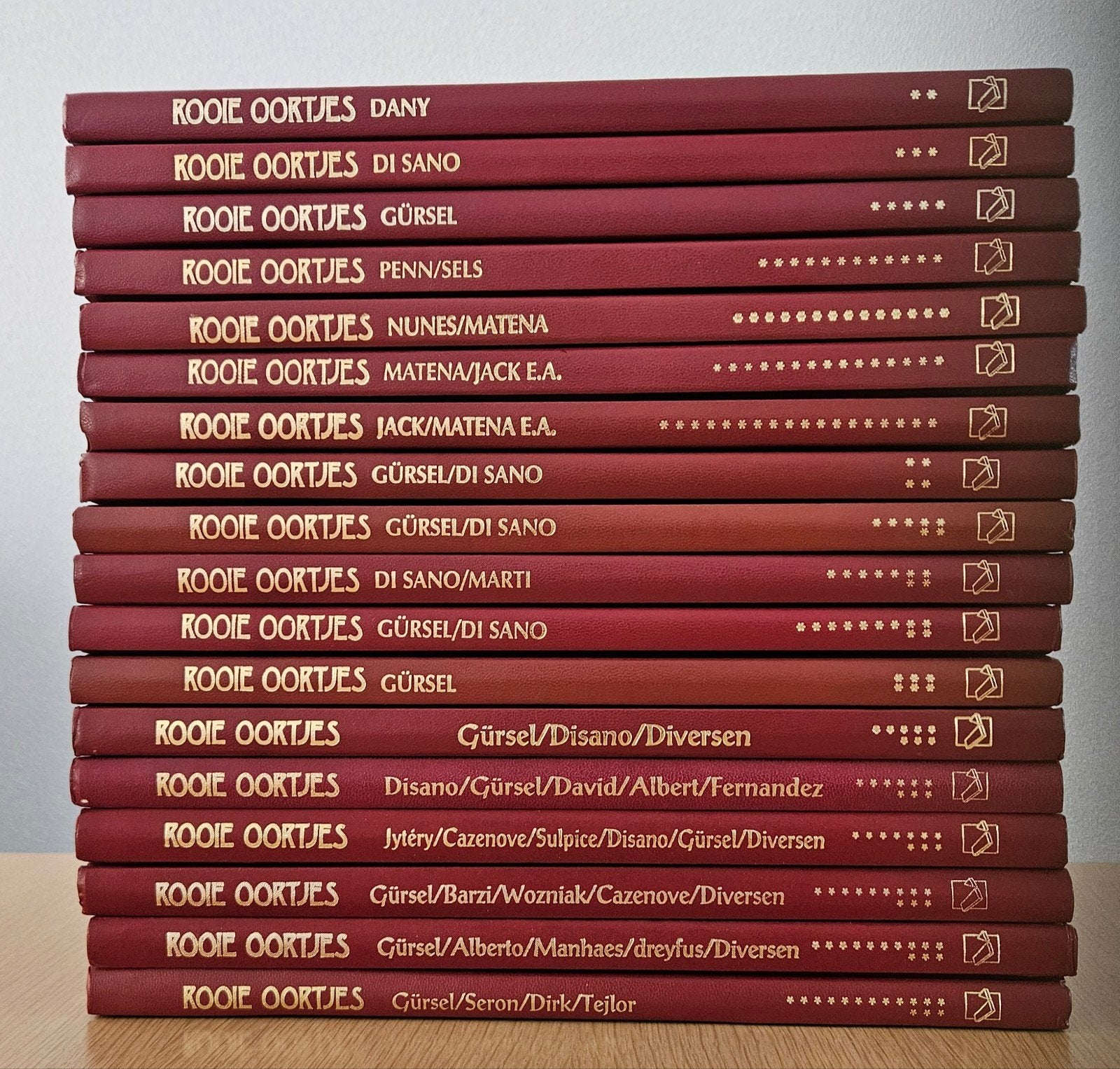 Rooie Oortjes Lekturama Collectie - 18 hardcover boeken, Boeken, Meerdere stripboeken, Ophalen of Verzenden, Gelezen, Diverse auteurs