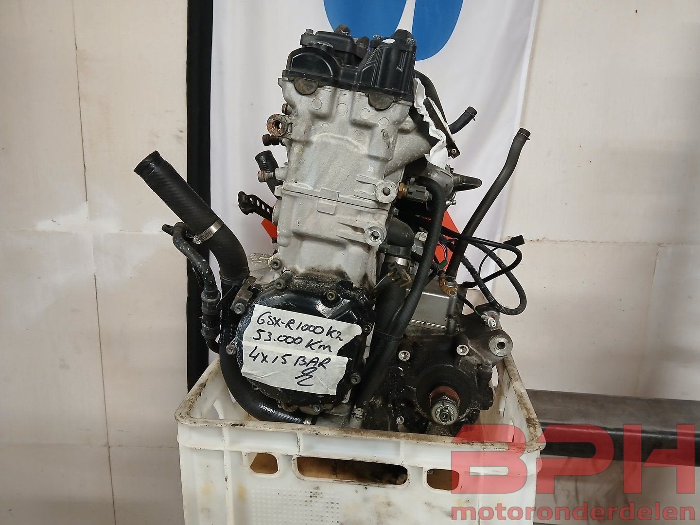 Motorblok Suzuki GSX-R 1000 K1 - K2 2001 t/m 2002 engine mot, Ophalen, Gebruikt, -, -