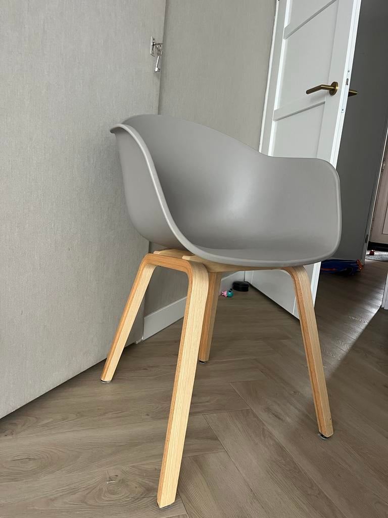 4 Wehkamp Cebu eetkamerstoelen grijs beige, Huis en Inrichting, Stoelen, Ophalen, Gebruikt, Twee, Grijs