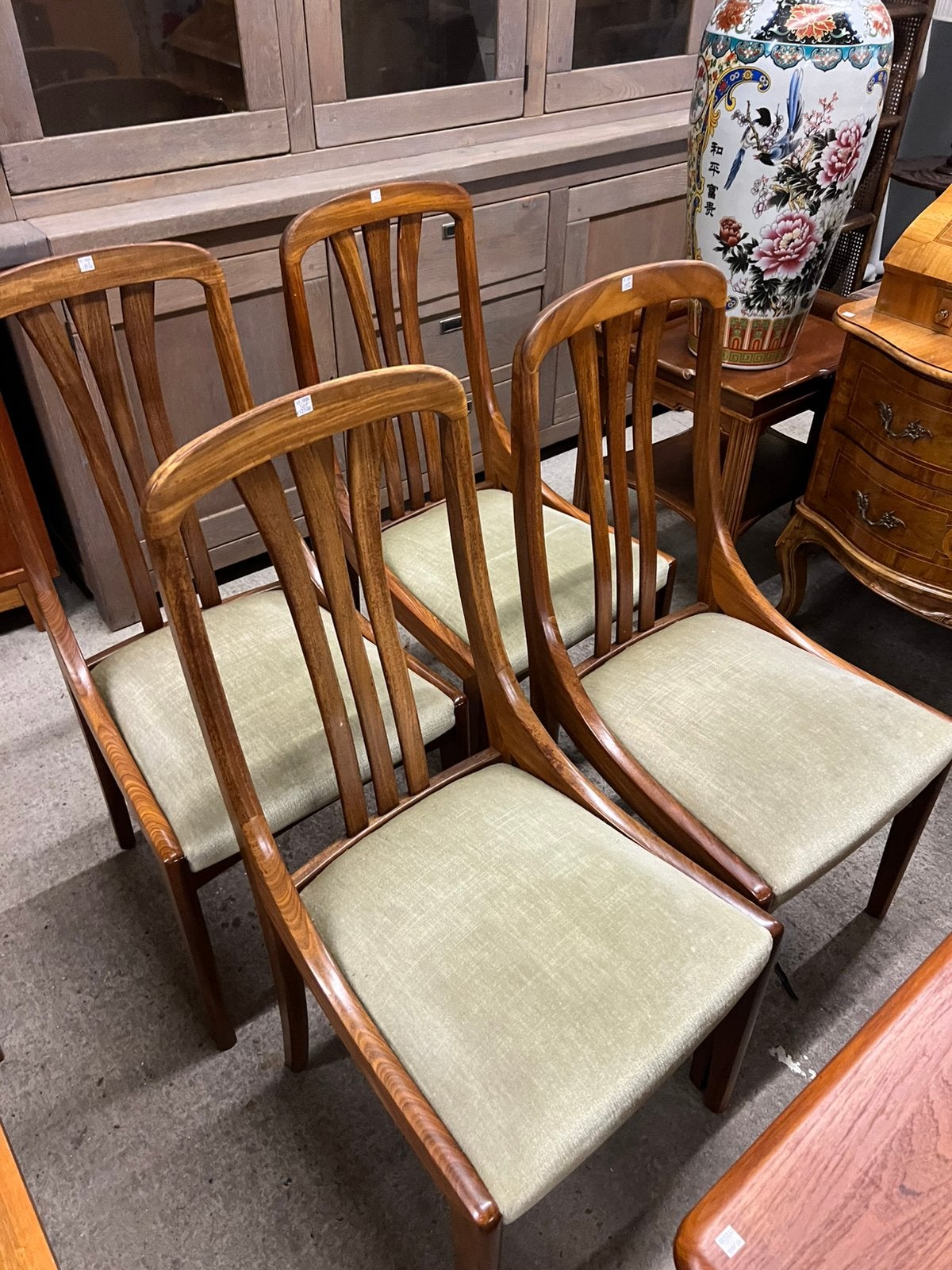 Vintage eetkamerstoelen set van 4, Ophalen