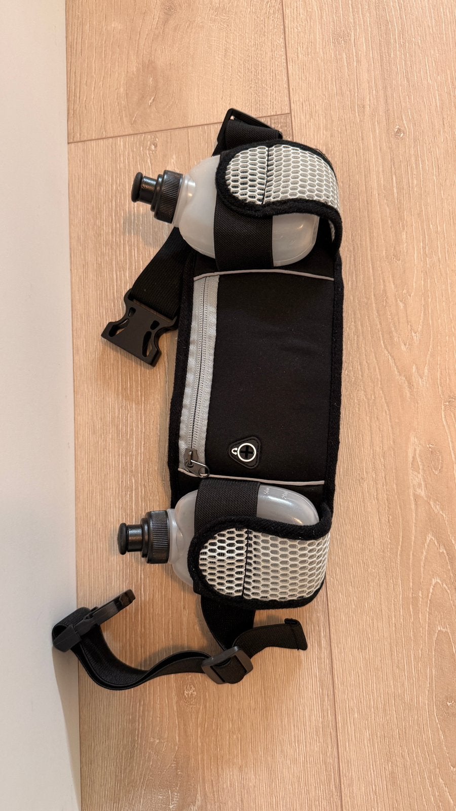 Hardloopriem met 2 drinkflesjes – running belt / drinkgordel, Ophalen of Verzenden, Zo goed als nieuw, Overige typen, Overige merken