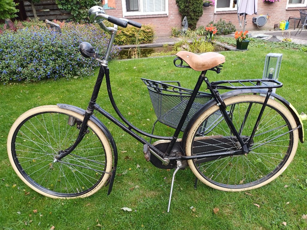 Antieke omafiets, 55 tot 59 cm, Ophalen, Terugtraprem