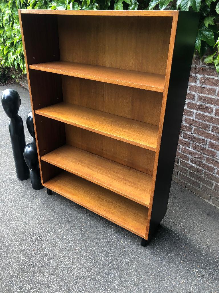Vintage retro boekenrek boekenkast ‘60-70, Huis en Inrichting, Kasten | Boekenkasten, Ophalen, Met plank(en), Gebruikt, 50 tot 100 cm