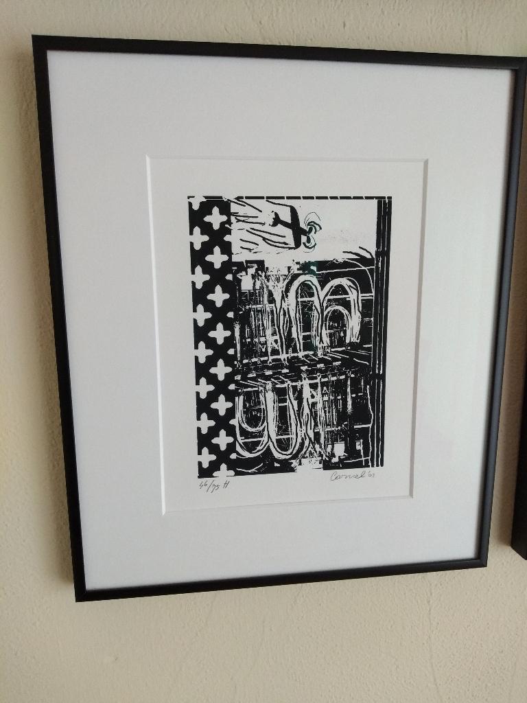 Prachtige zeefdrukken in Paspartout en ingelijst, Antiek en Kunst, Kunst | Litho's en Zeefdrukken, Ophalen of Verzenden