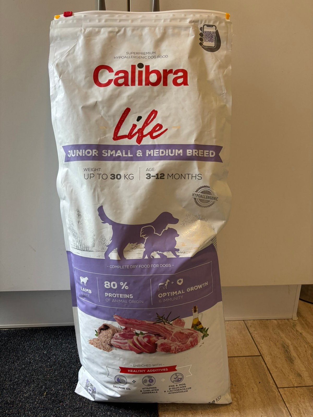 Calibra hondenvoer life lam&rice junior small en medium, Dieren en Toebehoren, Ophalen, Hond