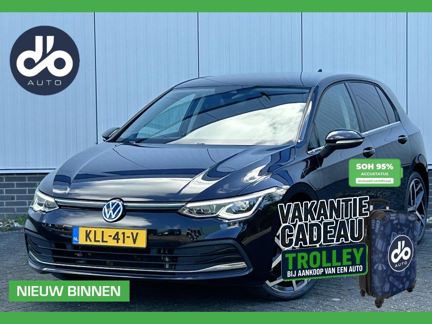 Volkswagen Golf 1.4 eHybrid Style | SOH 95%, Auto's, Gebruikt, Zwart, 4 cilinders, Zwart