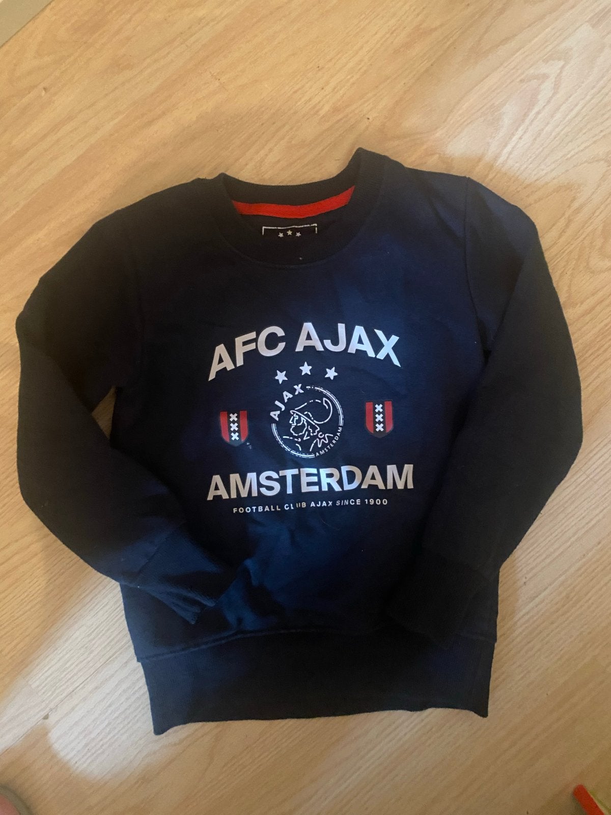 Ajax trui maat 116/122, Ophalen of Verzenden, Gebruikt, Jongen of Meisje, Trui of Vest