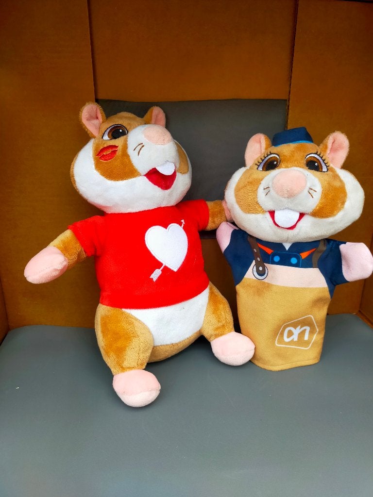 2 ah hamster knuffels (alleen ophalen), Ophalen, Overige karakters, Hamster, Zo goed als nieuw