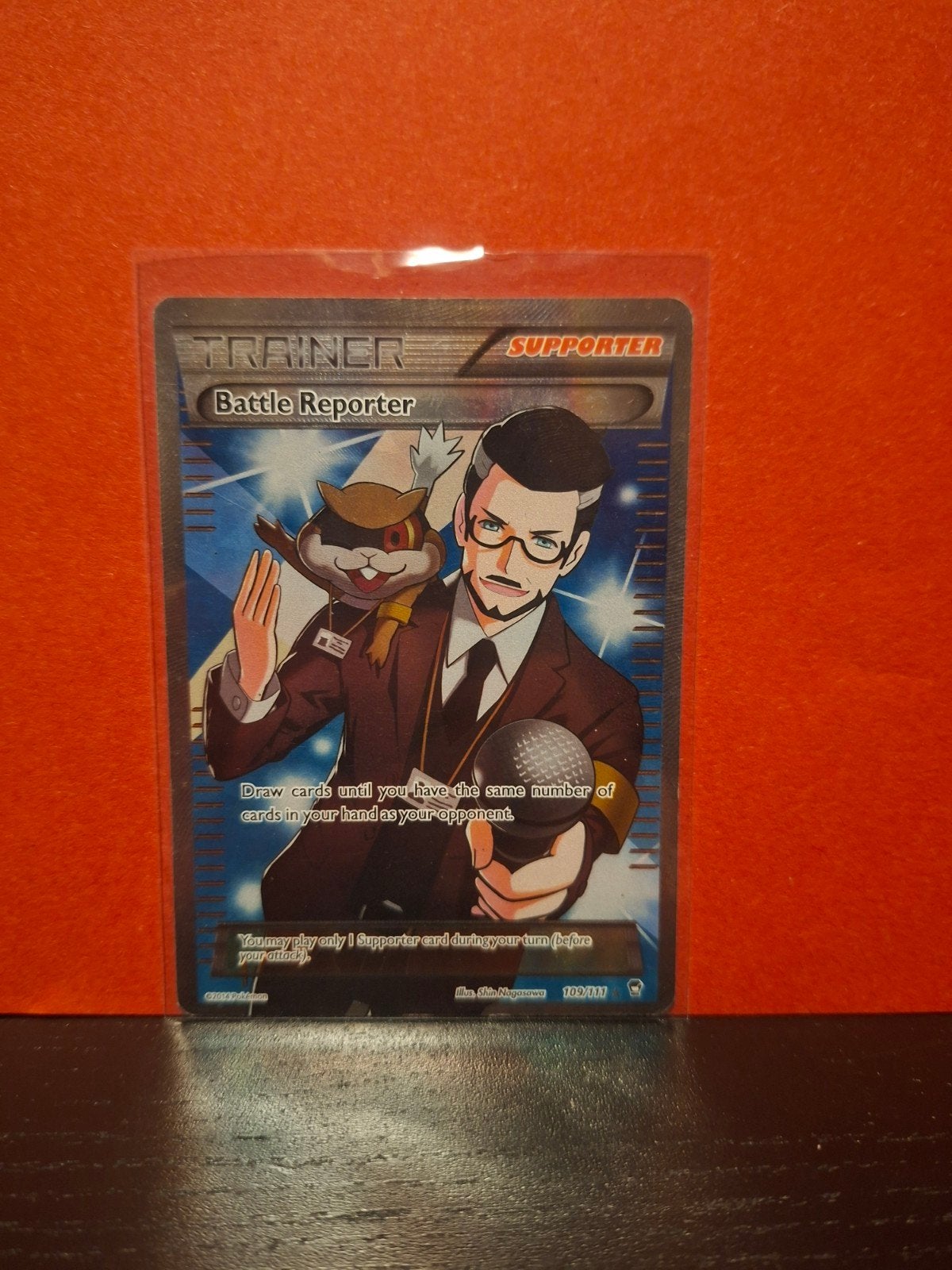 Pokémon Kaart - Battle Reporter 109/111 - Full Art XY, Ophalen of Verzenden