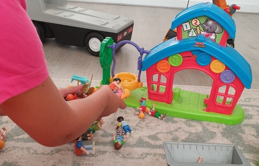 Fisher-Price Little People School House speelset, Ophalen, Zo goed als nieuw, Jongen of Meisje