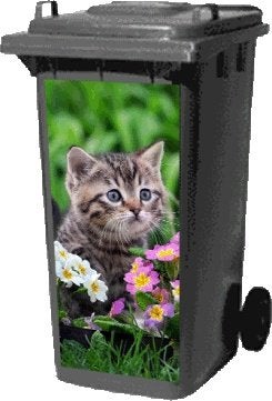 Container Kliko Vuilnisbak Sticker, Kunststof, Verzenden, Nieuw, 40 liter of meer