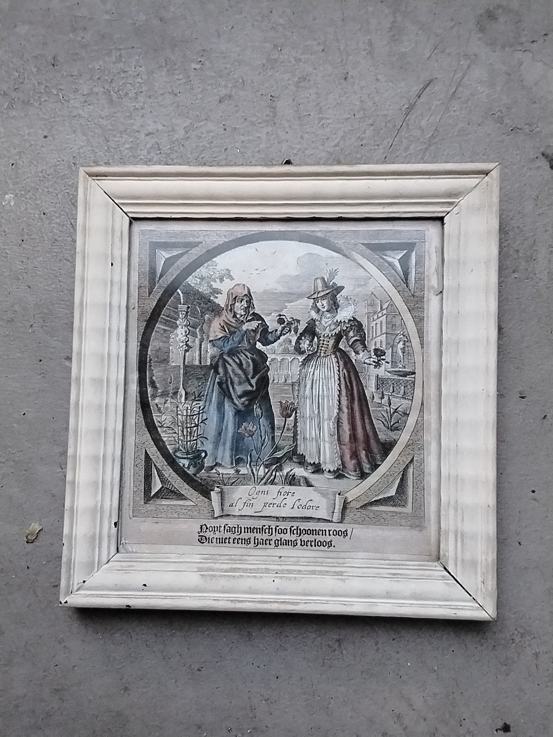 Gravure Adriaen van de Venne, Dagelijks leven, Ingelijst, Gravure, 1600 - 1699