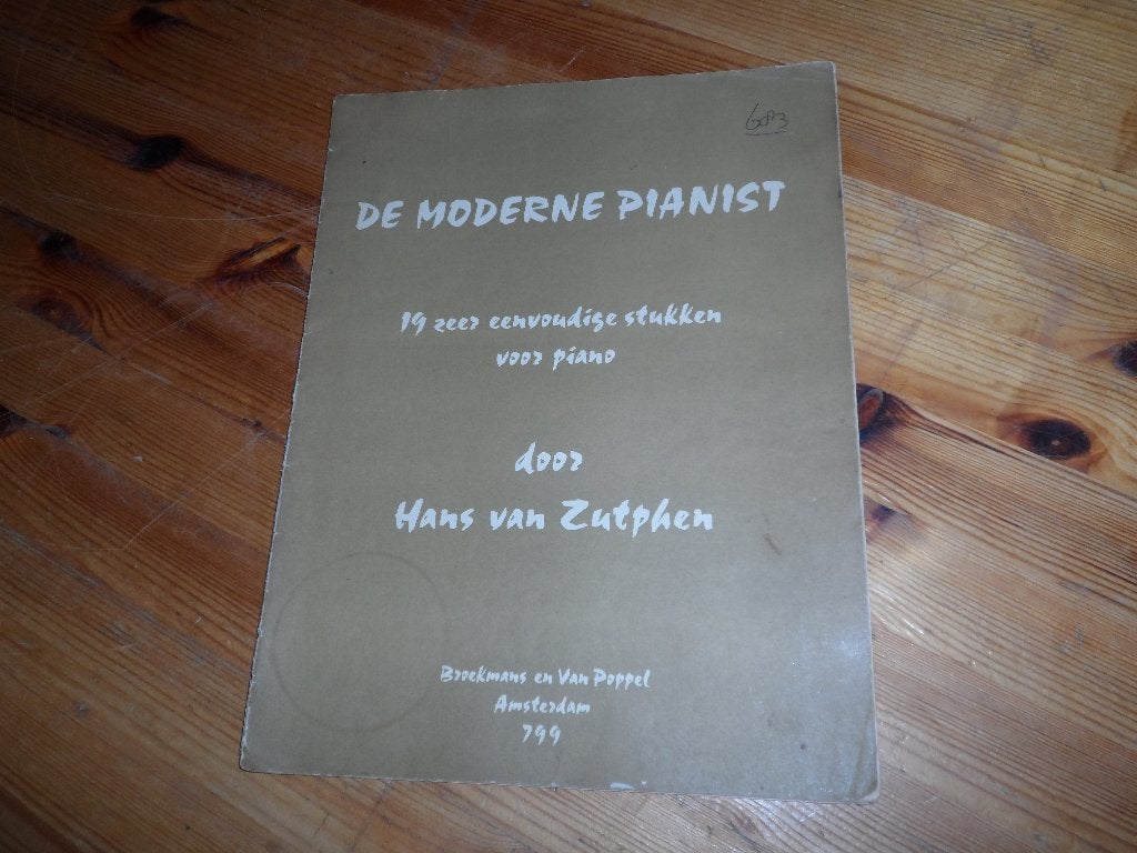 Hans van Zutphen, Gebruikt, Ophalen of Verzenden, Artiest of Componist, Piano