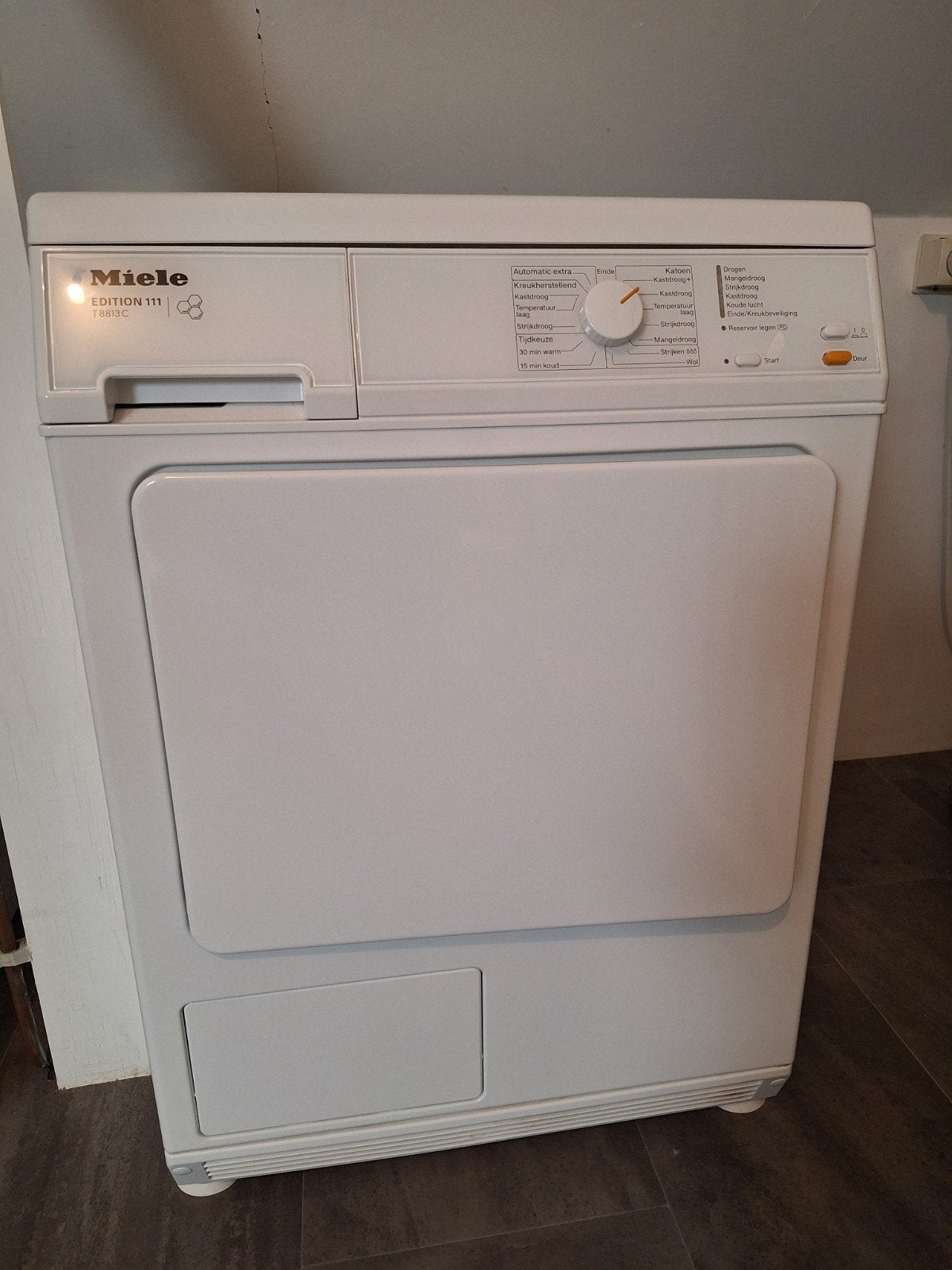 Miele condensdroger, Witgoed en Apparatuur, Wasdrogers, Ophalen, 6 tot 8 kg, Gebruikt, 85 tot 90 cm