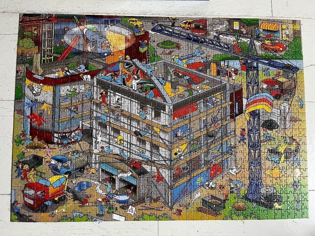 Puzzel that’s life de bouwplaats, Ophalen of Verzenden, 500 t/m 1500 stukjes, Zo goed als nieuw, Legpuzzel