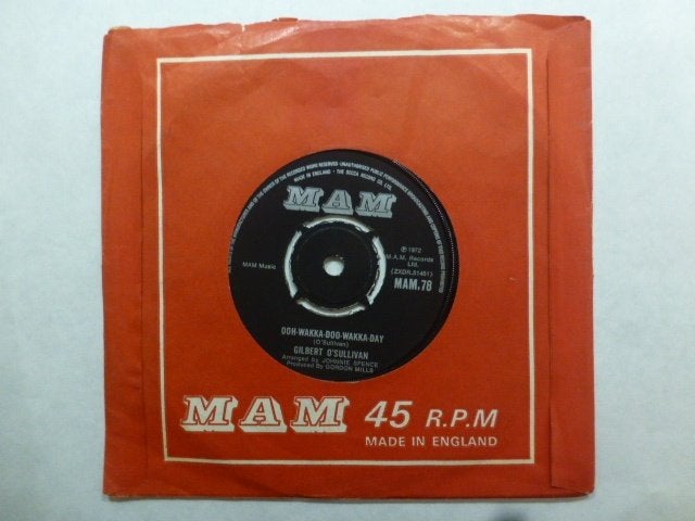 Gilbert O 'Sullivan. Ooh-wakka-doo-wakka-day. / But I'm not., Ophalen of Verzenden, Gebruikt, 7 inch, Pop