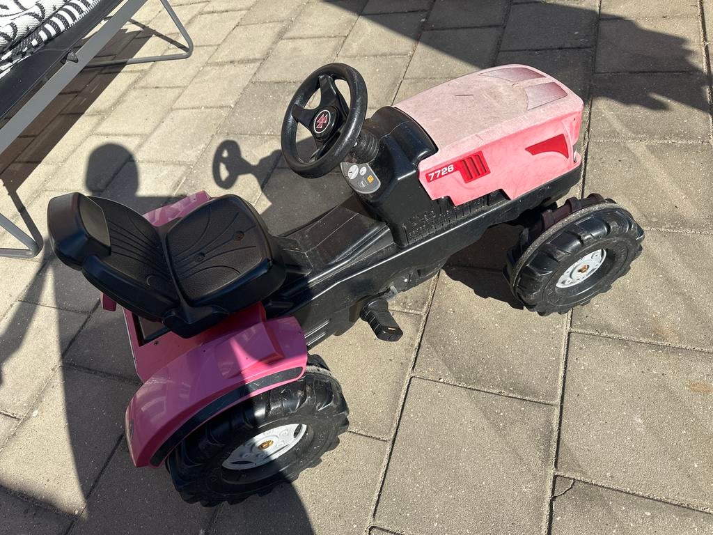 Rode trapauto tractor voor kinderen, Ophalen, Gebruikt, Trapvoertuig