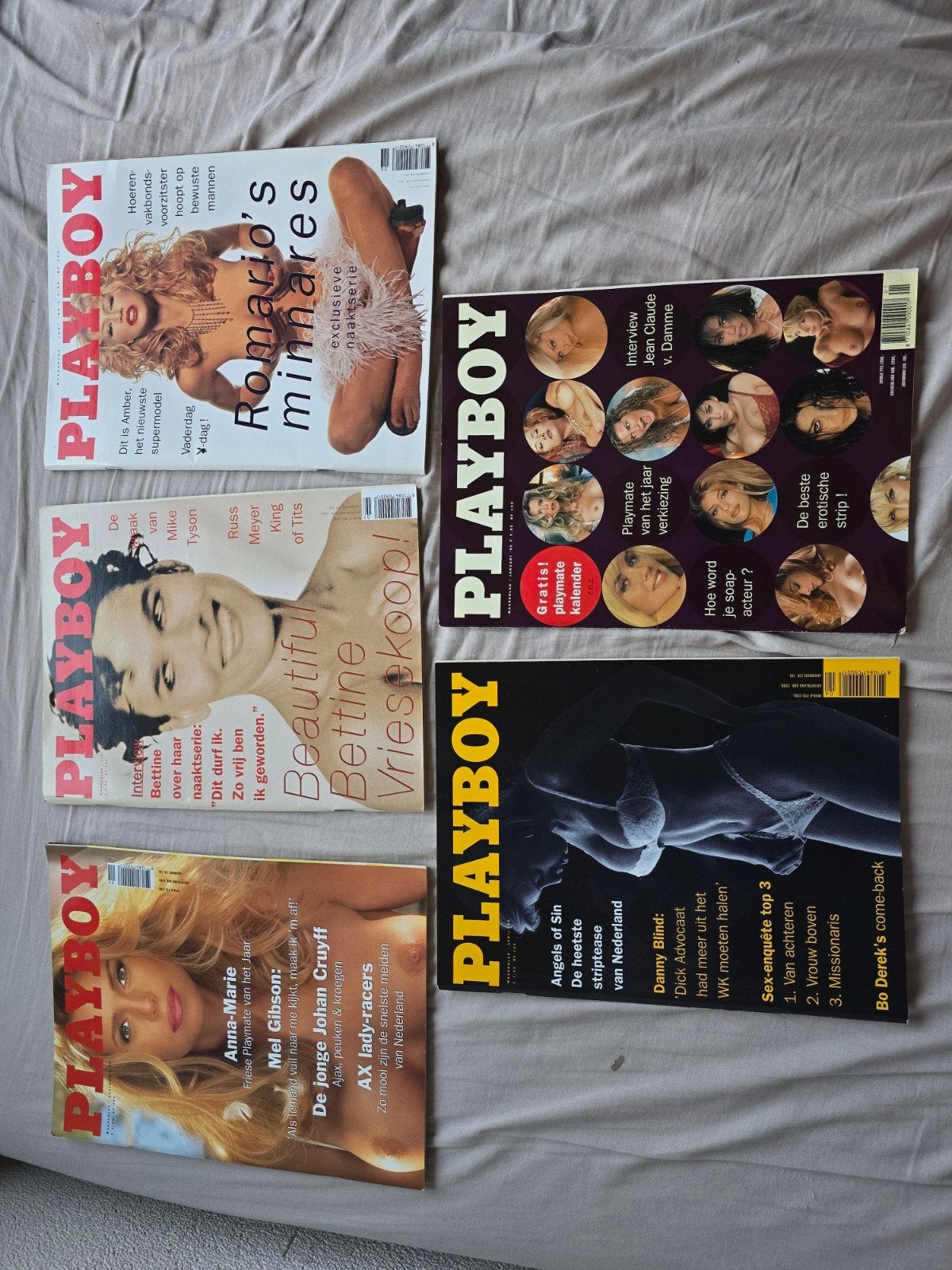 5x playboy 1995 in zeer goede staat, Boeken, Ophalen of Verzenden, Zo goed als nieuw, Muziek, Film of Tv