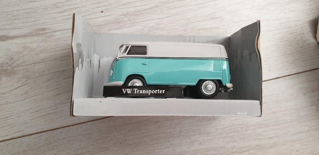 cararama vw volkswagen bus t1 blauw wit 1 op 43 nieuw, Ophalen of Verzenden, Nieuw, Auto, Overige merken