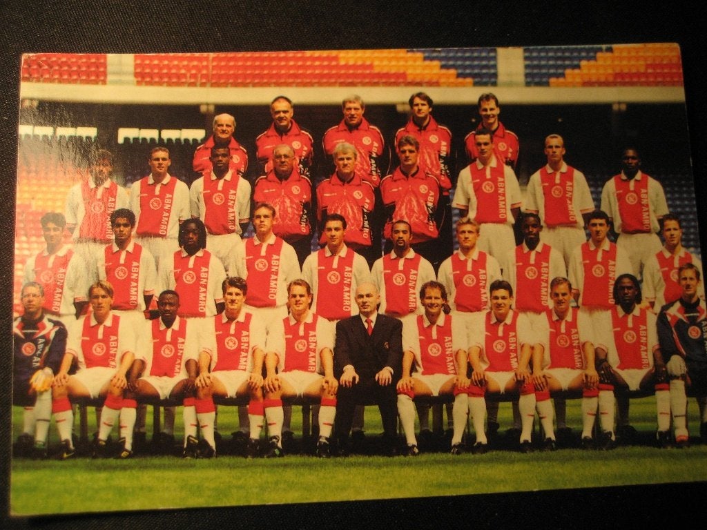 Fotokaart van Ajax seizoen 1997-1998, Verzamelen, Sportartikelen en Voetbal, Ophalen of Verzenden, Nieuw, Ajax, Spelerskaart