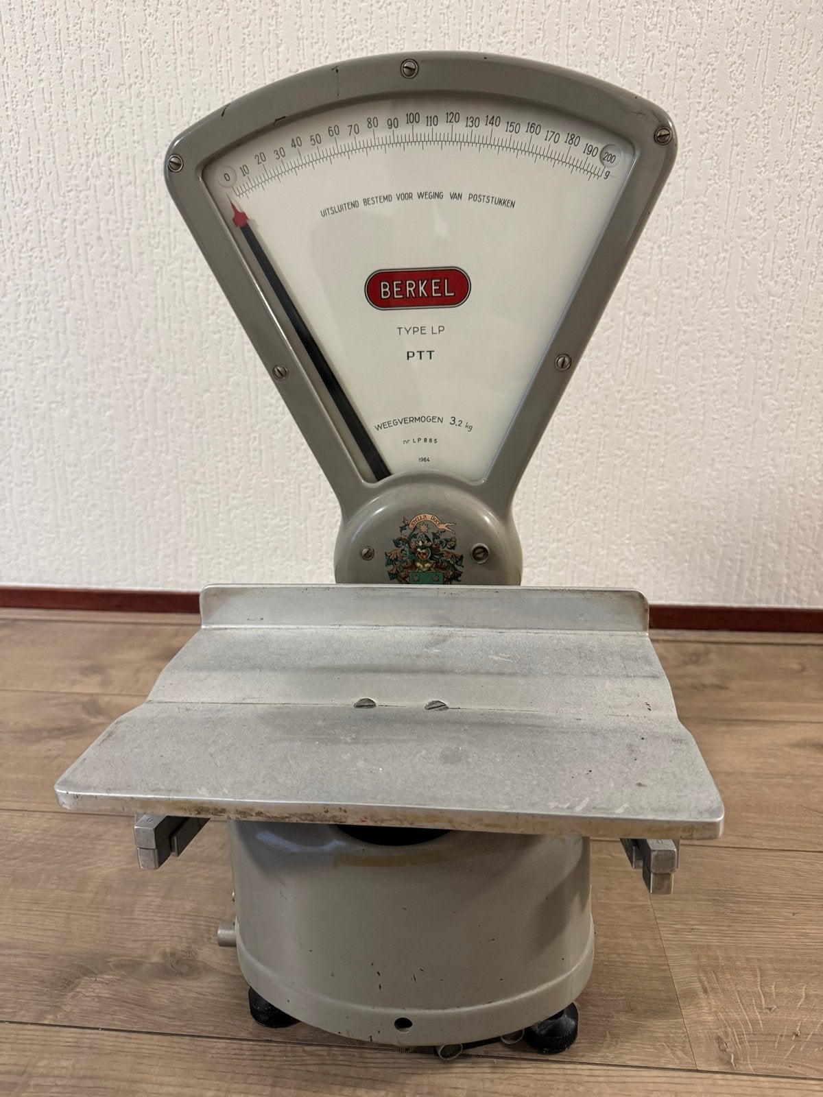 Vintage Berkel PTT postweegschaal - Type LP 3.2 kg, Ophalen, Gebruikt, Overige typen, Minder dan 50 kg