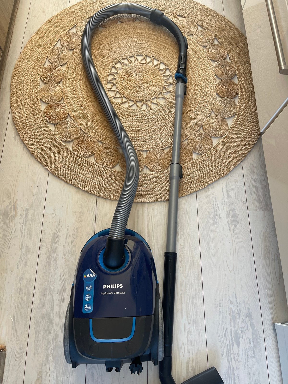 Philips Performer Compact stofzuiger, Witgoed en Apparatuur, Stofzak, Inclusief accessoires, Gebruikt, Philips
