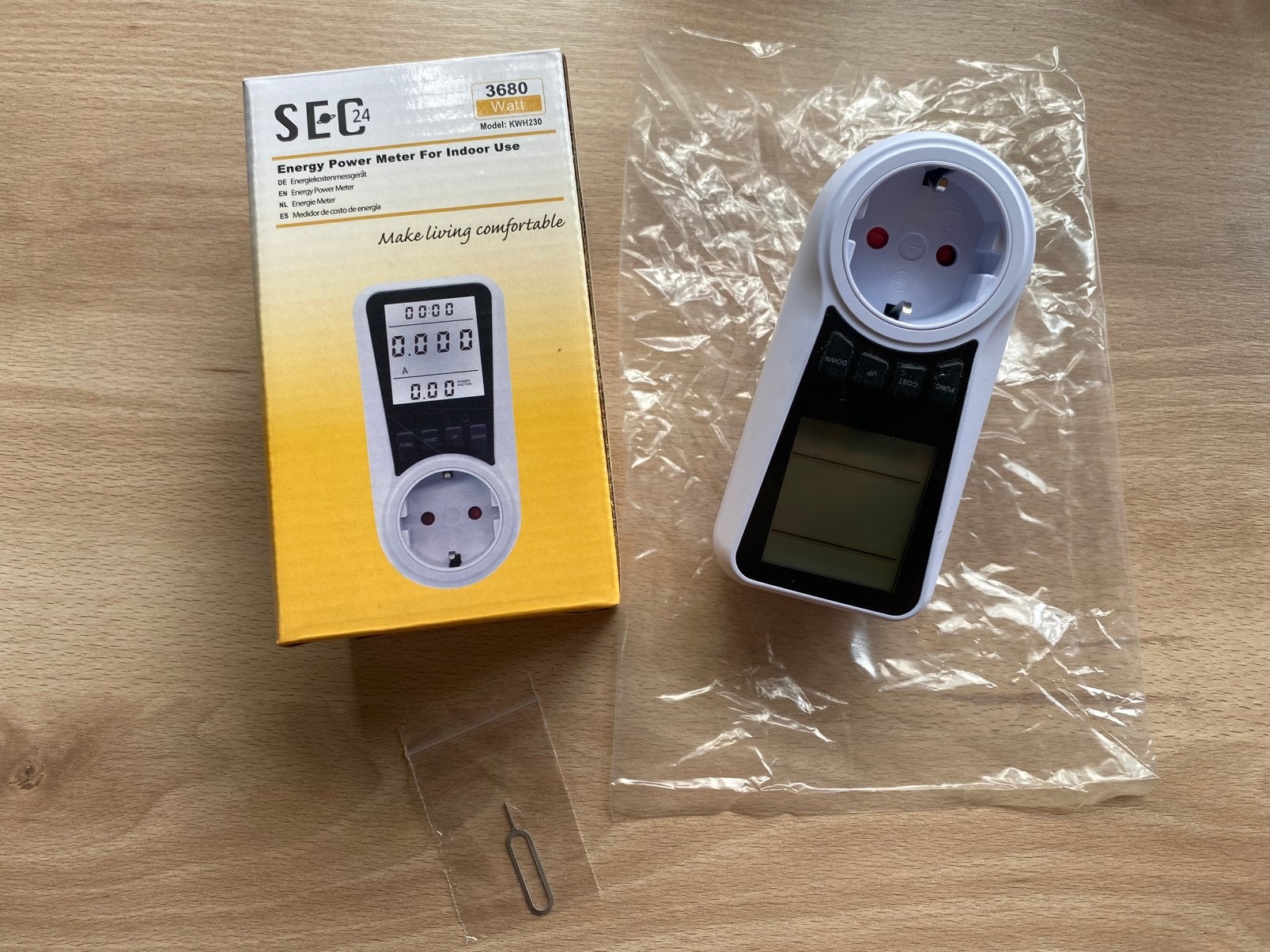 Sec24 Energiemeter KWH230, Doe-het-zelf en Verbouw, Meetapparatuur, Ophalen of Verzenden, Nieuw, Elektriciteit