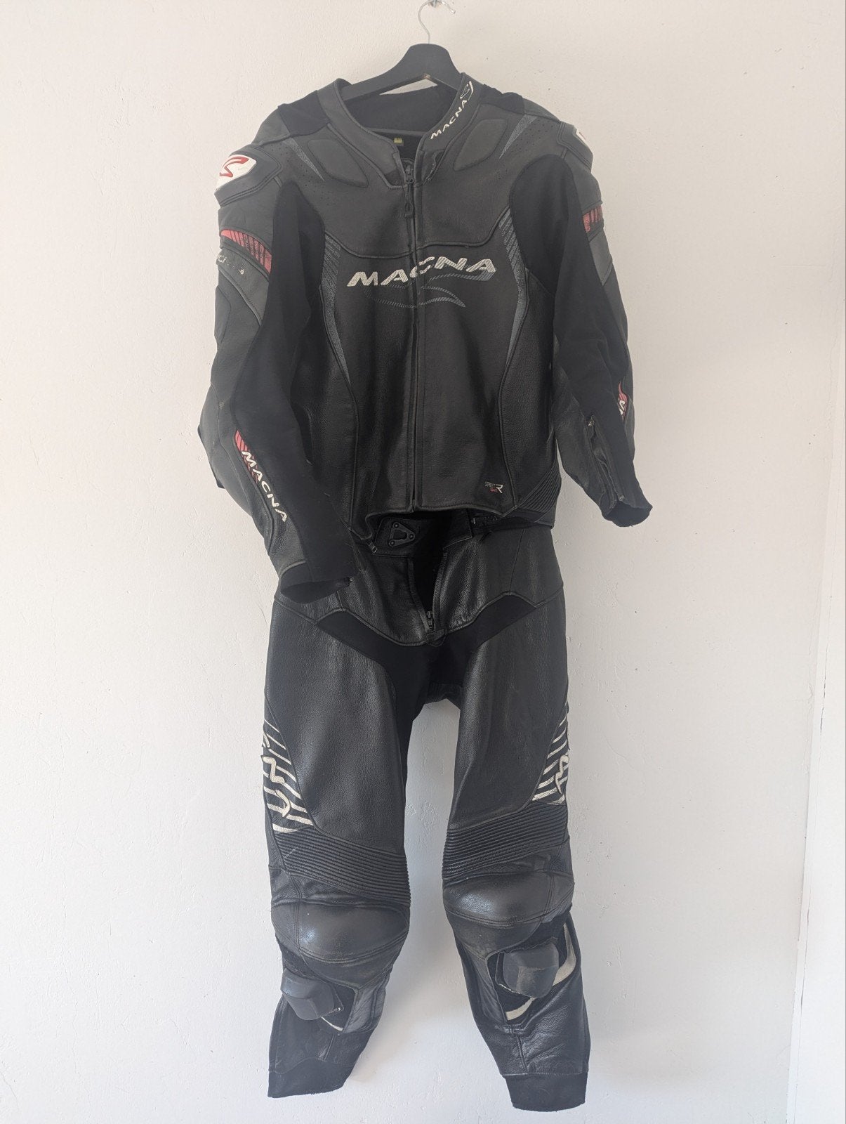 Macna motorpak leer maat L, Motoren, Kleding | Motorkleding, Ophalen, Heren, Combipak, Tweedehands