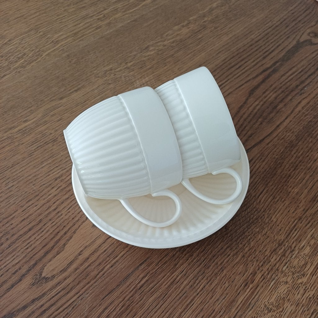 Wedgwood Edme Kop en Schotel - Set van 2, Klassiek, Nieuw, Ophalen of Verzenden, Kop(pen) en/of Schotel(s)