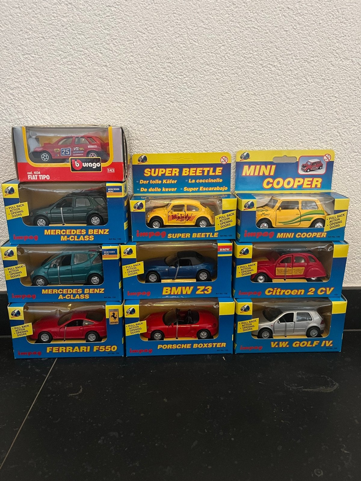 Verzameling van 10 Nieuwe Modelauto's - Diverse Merken, Overige merken, Auto, 1:32 tot 1:50, Nieuw