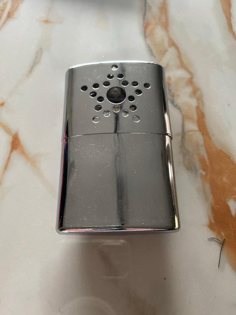 Zippo handwarmer met stoffen etui 9x5,5x2 cm, Ophalen of Verzenden