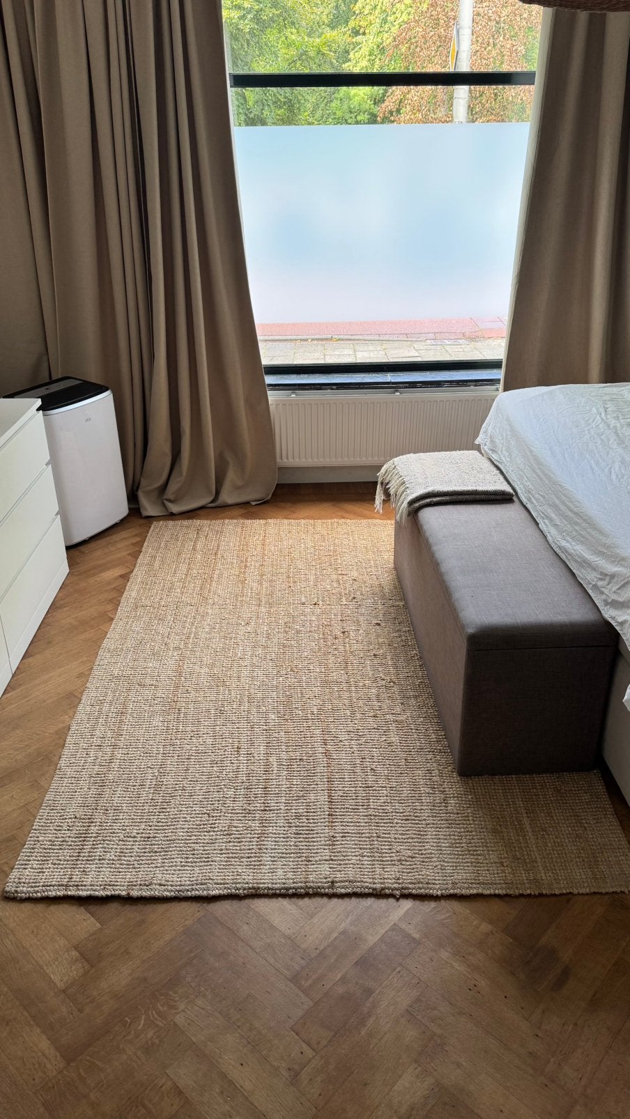 LOHALS jute vloerkleed 230x160 cm, Huis en Inrichting, Ophalen, 150 tot 200 cm, 200 cm of meer, Zo goed als nieuw