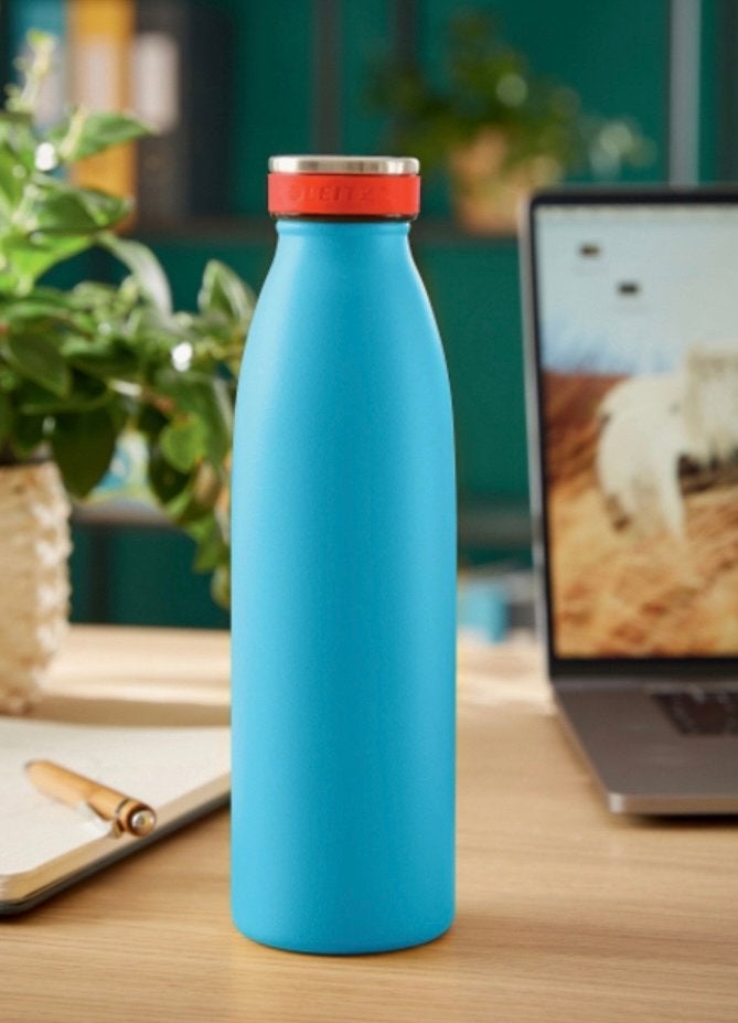 Drinkfles Leitz Cosy geïsoleerd blauw 500ml, Nieuw, Ophalen of Verzenden, Metaal, Overige merken