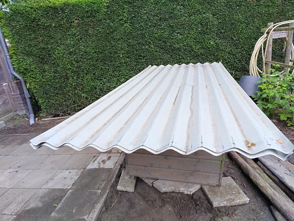 Golf platen metaal, Doe-het-zelf en Verbouw, Metalen, Ophalen, Gebruikt, IJzer
